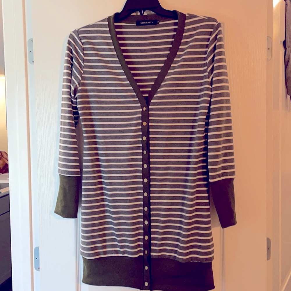 Striped cardigan